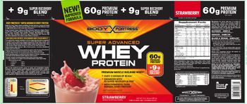 Body Fortress Super Advanced Whey Protein Strawberry - protein supplement