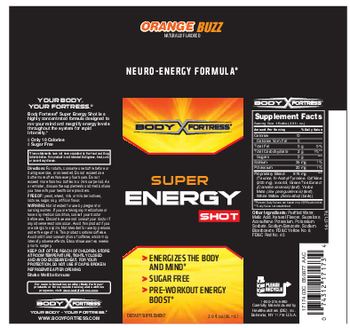 Body Fortress Super Energy Shot Orange Buzz - supplement