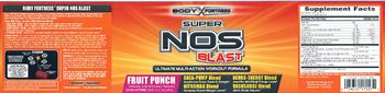 Body Fortress Super NOS Blast Fruit Punch - supplement