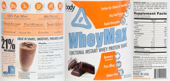Body Nutrition WheyMax Chocolate - protein supplement