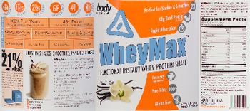 Body Nutrition WheyMax Vanilla Bean - protein supplement