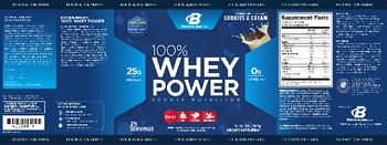 Bodybuilding.com Foundation Series 100% Whey Power Cookies & Cream - supplement