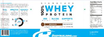 Bodybuilding.com Signature 100% Whey Protein Chocolate - supplement