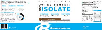 Bodybuilding.com Signature 100% Whey Protein Isolate Chocolate - 