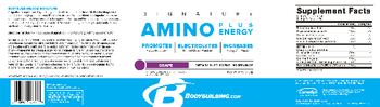 Bodybuilding.com Signature Amino Plus Energy Grape - supplement