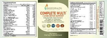 BodyHealth Complete Multi + Liver Detox Support - supplement