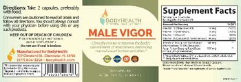 BodyHealth Male Vigor - supplement