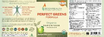 BodyHealth Perfect Greens Formula Delicious Apple Flavor - supplement