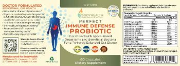 BodyHealth Perfect Immune Defense Probiotic - supplement