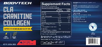 BodyTech CLA Carnitine Collagen Fruit Punch - supplement