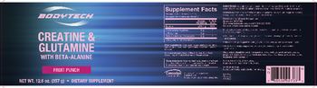 BodyTech Creatine & Glutamine with Beta-Alanine Fruit Punch - supplement