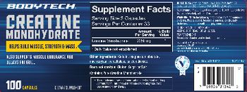 BodyTech Creatine Monohydrate - supplement