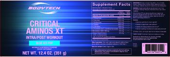 BodyTech Critical Aminos XT Blue Ice Pop - suppplement