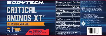 BodyTech Critical Aminos XT Fruit Punch - supplement