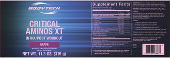 BodyTech Critical Aminos XT Grape - supplement