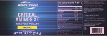 BodyTech Critical Aminos XT Pineapple - supplement