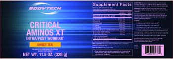 BodyTech Critical Aminos XT Sweet Tea - supplement