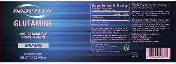 BodyTech Glutamine Unflavored - supplement