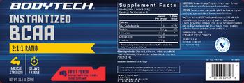 BodyTech Instantized BCAA Fruit Punch - supplement