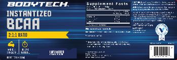 BodyTech Instantized BCAA Unflavored - supplement