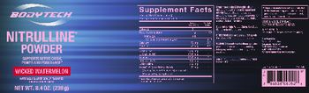 BodyTech Nitrulline Powder Wicked Watermelon - supplement