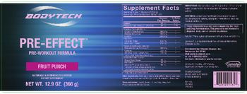 BodyTech Pre-Effect Fruit Punch - supplement