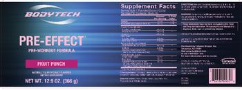 BodyTech Pre-Effect Fruit Punch - supplement