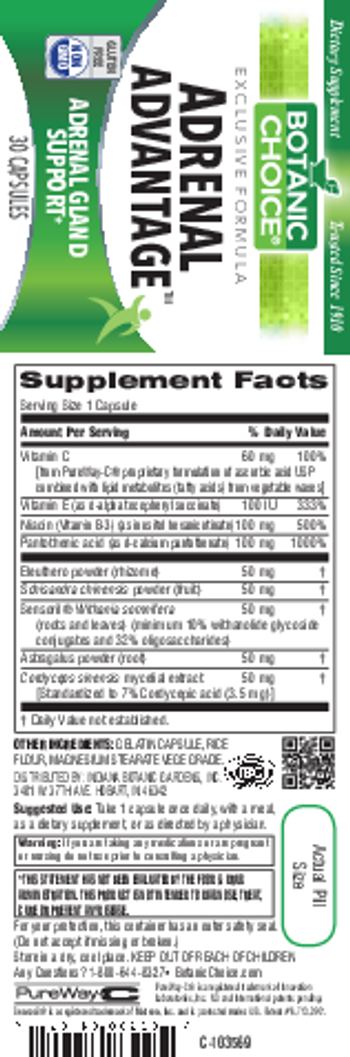 Botanic Choice Adrenal Advantage - supplement