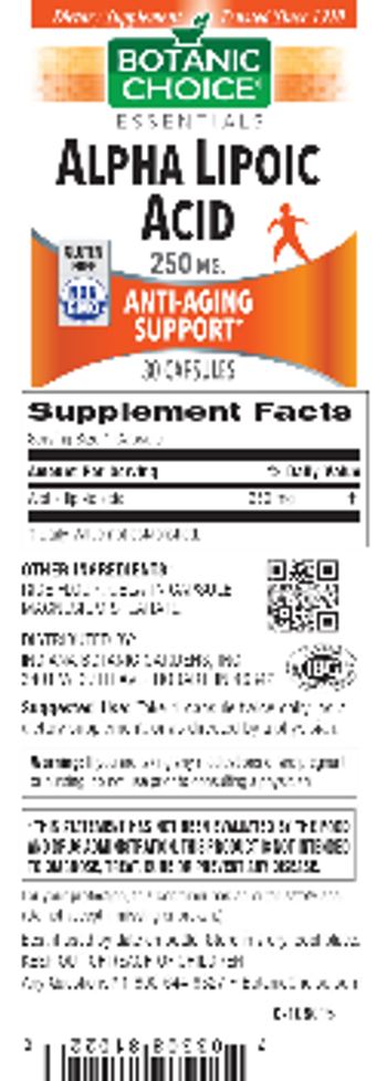 Botanic Choice Alpha Lipoic Acid 250 mg - supplement