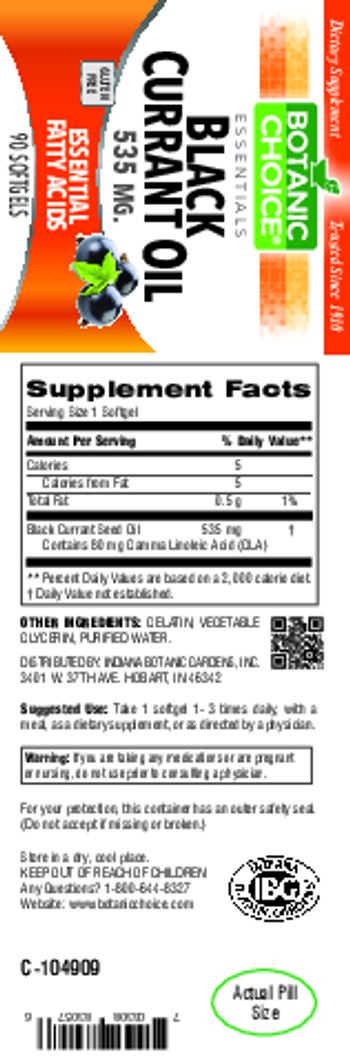 Botanic Choice Black Currant Oil 535 mg - supplement