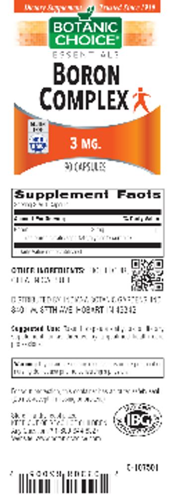 Botanic Choice Boron Complex 3 mg - supplement