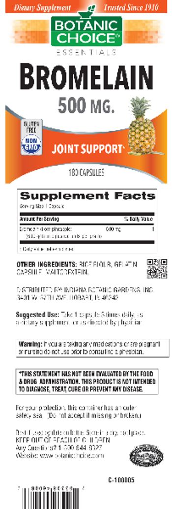 Botanic Choice Bromelain 500 mg - supplement