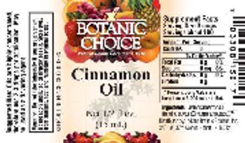 Botanic Choice Cinnamon Oil - supplement