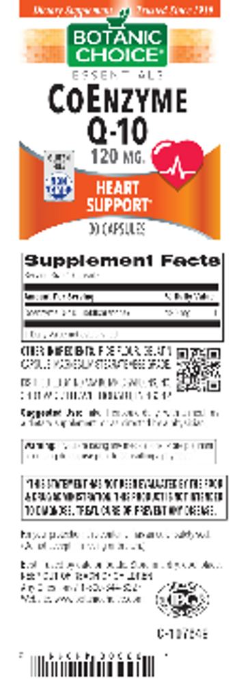 Botanic Choice CoEnzyme Q-10 120 mg - supplement