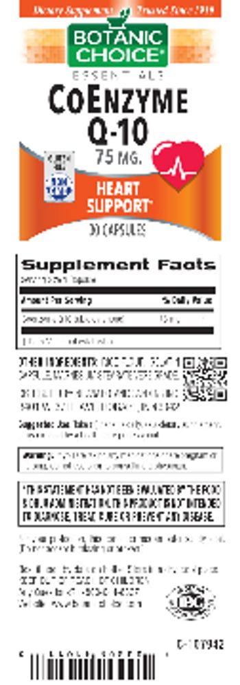 Botanic Choice CoEnzyme Q-10 75 mg - supplement