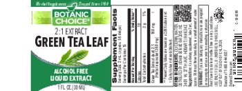 Botanic Choice Green Tea Leaf - herbal supplement