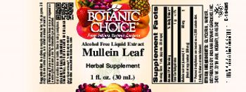 Botanic Choice Mullein Leaf - herbal supplement