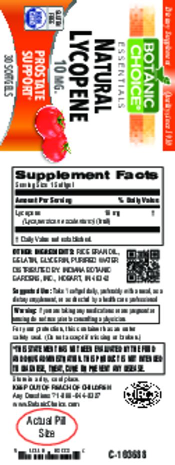Botanic Choice Natural Lycopene 10 mg - supplement