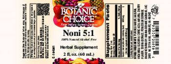 Botanic Choice Noni 5:1 - herbal supplement