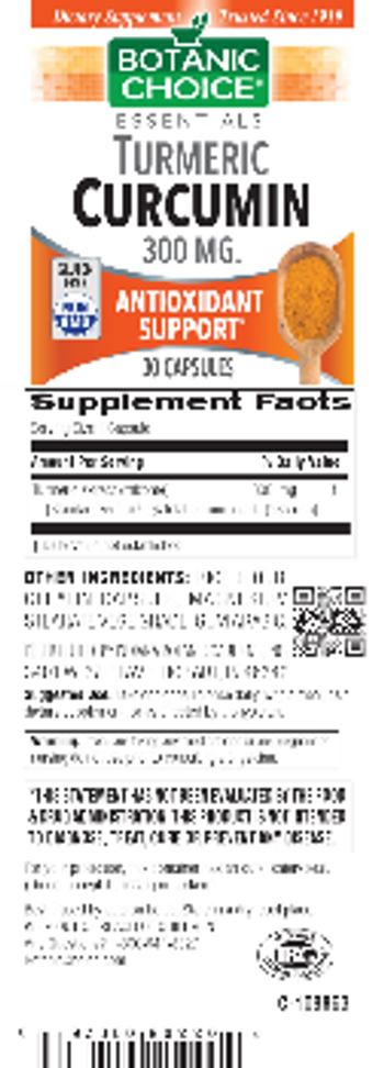 Botanic Choice Turmeric Curcumin 300 mg - supplement