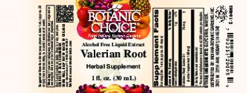 Botanic Choice Valerian Root - herbal supplement