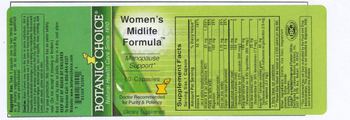 Botanic Choice Women's Midlife Formula - supplement
