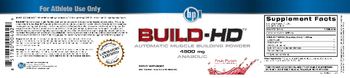 BPI Build-HD Fruit Punch - supplement