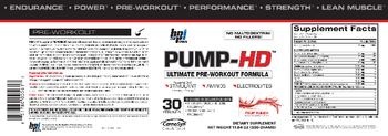 BPI PUMP-HD Fruit Punch - supplement