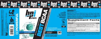 BPI Sports Best BCAA Blue Raspberry - supplement