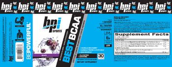 BPI Sports Best BCAA Grape - supplement
