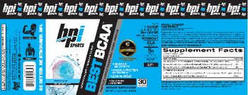 BPI Sports Best BCAA Snow Cone - supplement