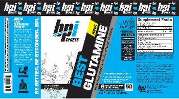 BPI Sports Best Glutamine Unflavored - supplement