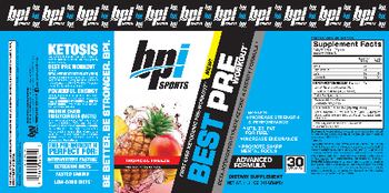 BPI Sports Best Pre Workout Tropical Freeze - supplement