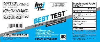 BPI Sports Best Test - supplement